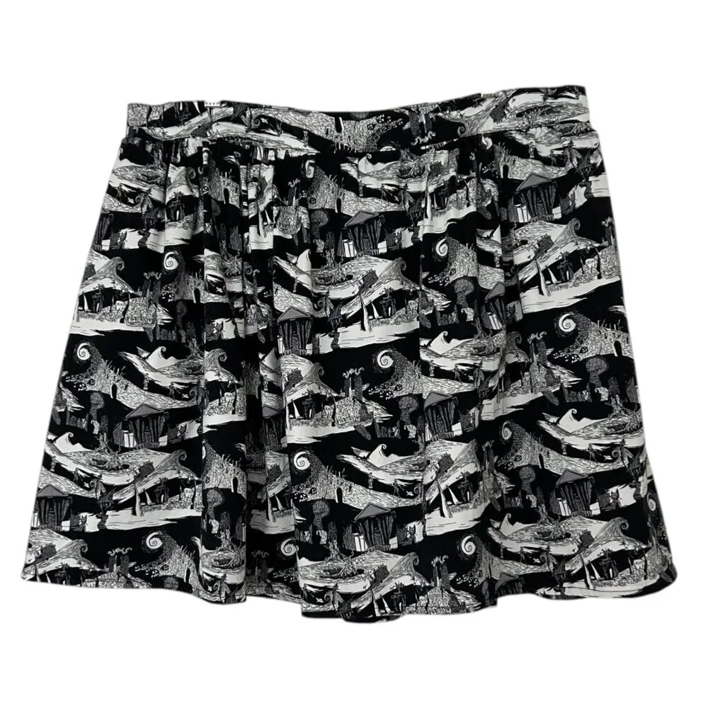 Disney Jack Skellington The Nightmare Before Christmas Pleated Skirt (2XL)